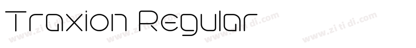 Traxion Regular字体转换